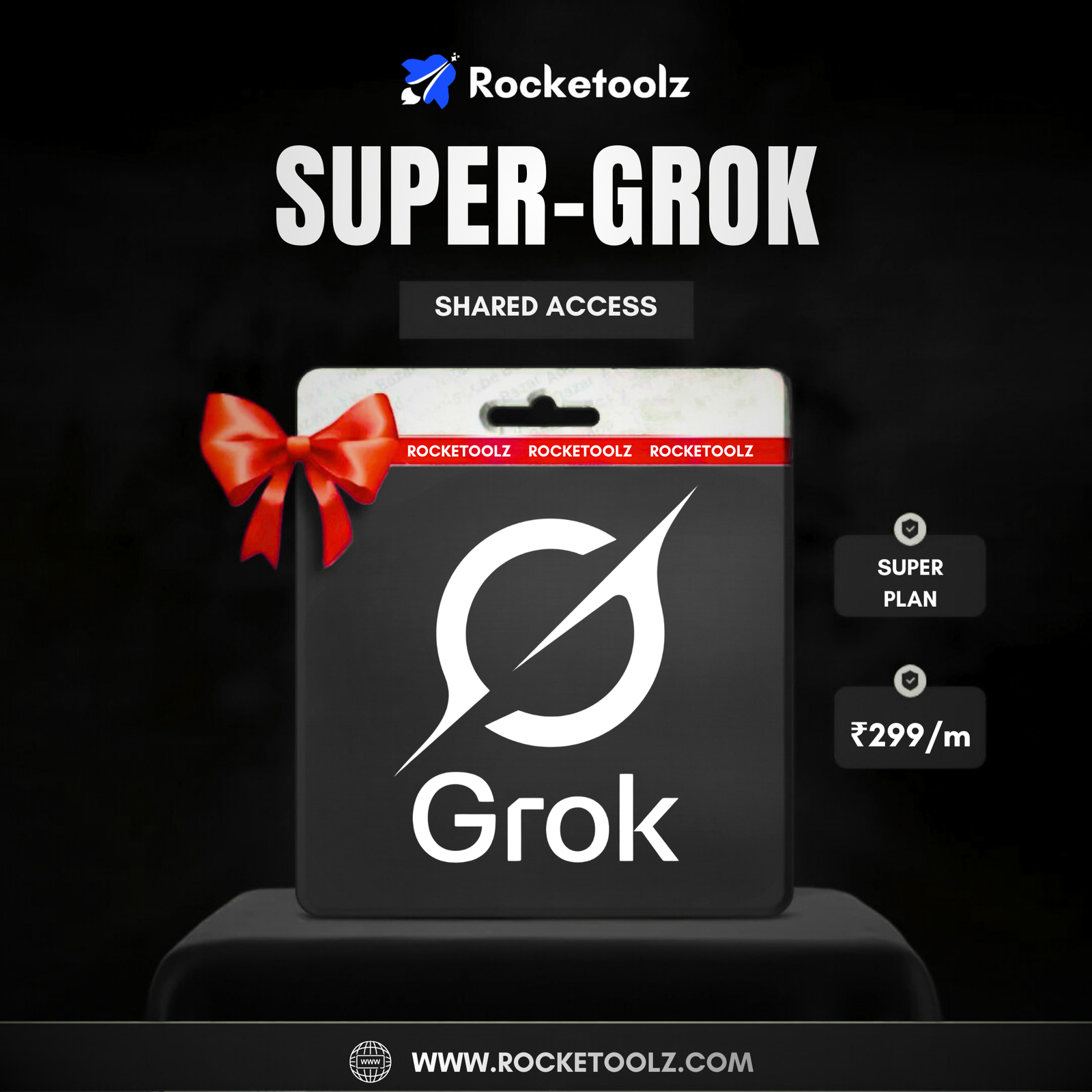 Grok AI SuperGrok Plan – Shared Access (via Rocketoolz)